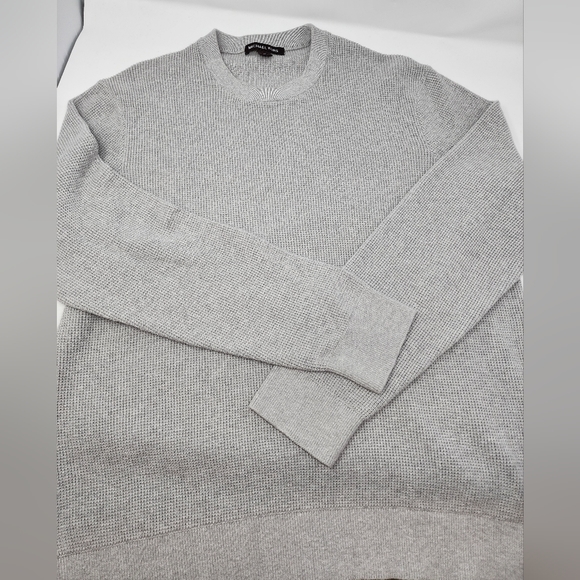 Michael Kors Men's XL Light Gray Crew Neck Sweater - Picture 2 of 11